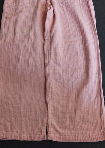 Pembe müslin çocuk Pantolon