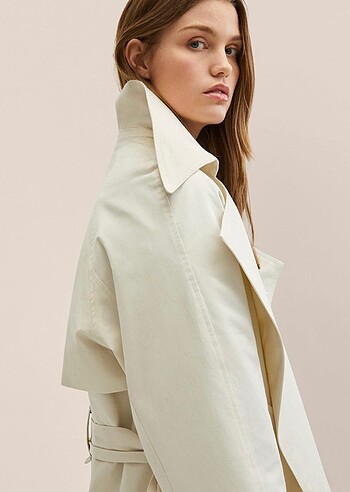 xs Beden ten rengi Renk Mango oversize trençkot