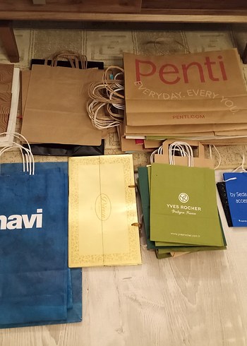 Çeşitli Markaların Kağıt Çantaları - Görsel 3