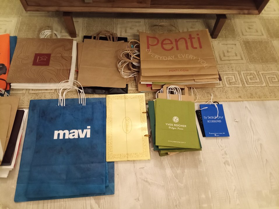 Çeşitli Markaların Kağıt Çantaları - Görsel 3