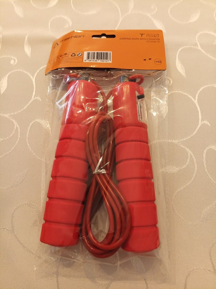 Renkli Baskılı Kırmızı Atlama İpi - Görsel 5