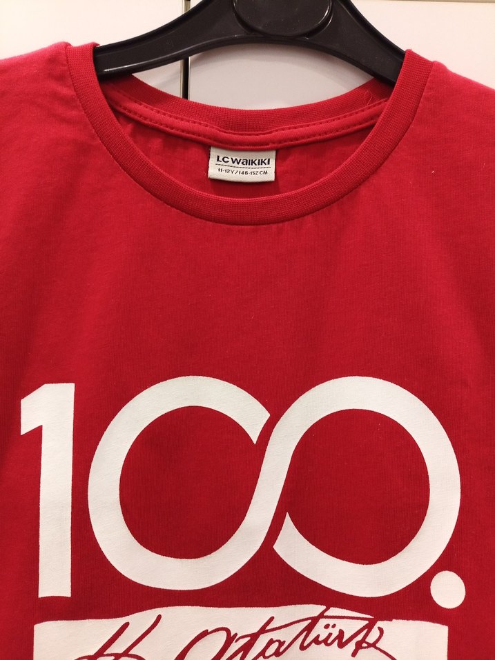 LCW Marka Kırmızı Baskılı Erkek Çocuk Tişört - Görsel 5