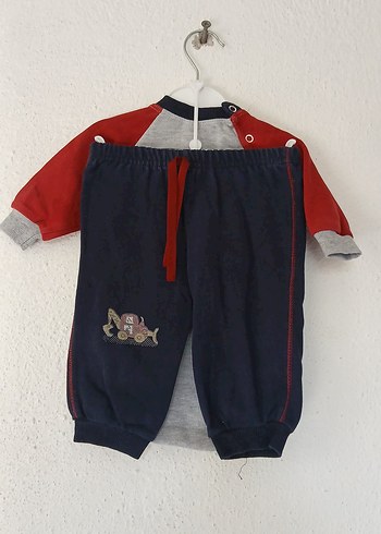 Uzun Kollu Sweatshirt Tarzı Bebek Body - Görsel 2