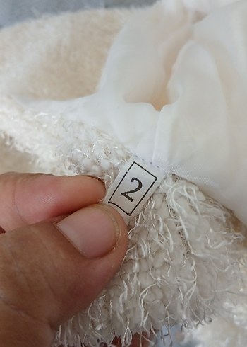 Beyaz Kız Çocuk Kürklü Bolero - Görsel 2