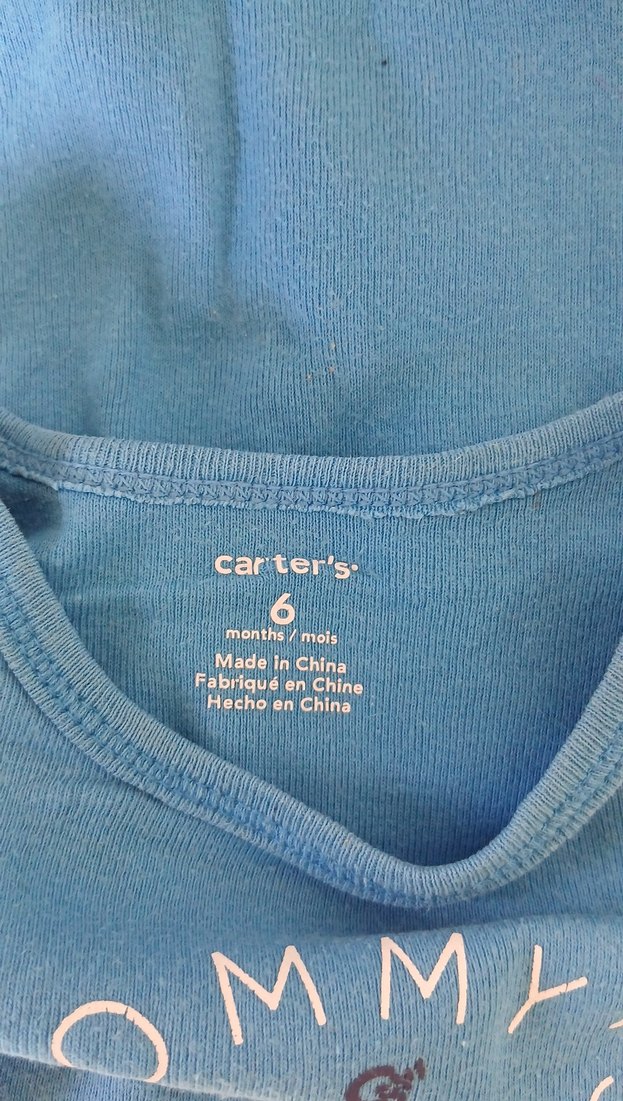 Mavi Kısa Kollu Bebek Body - Görsel 2