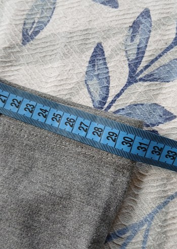 Kız Çocuk Gri Keten Tayt - Görsel 3