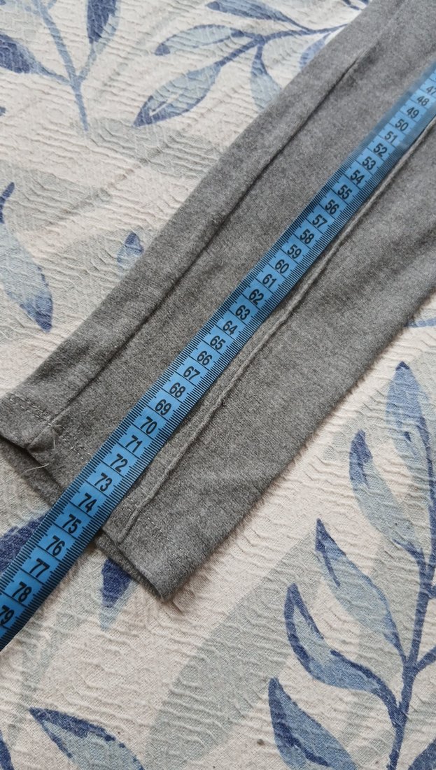 Kız Çocuk Gri Keten Tayt - Görsel 4