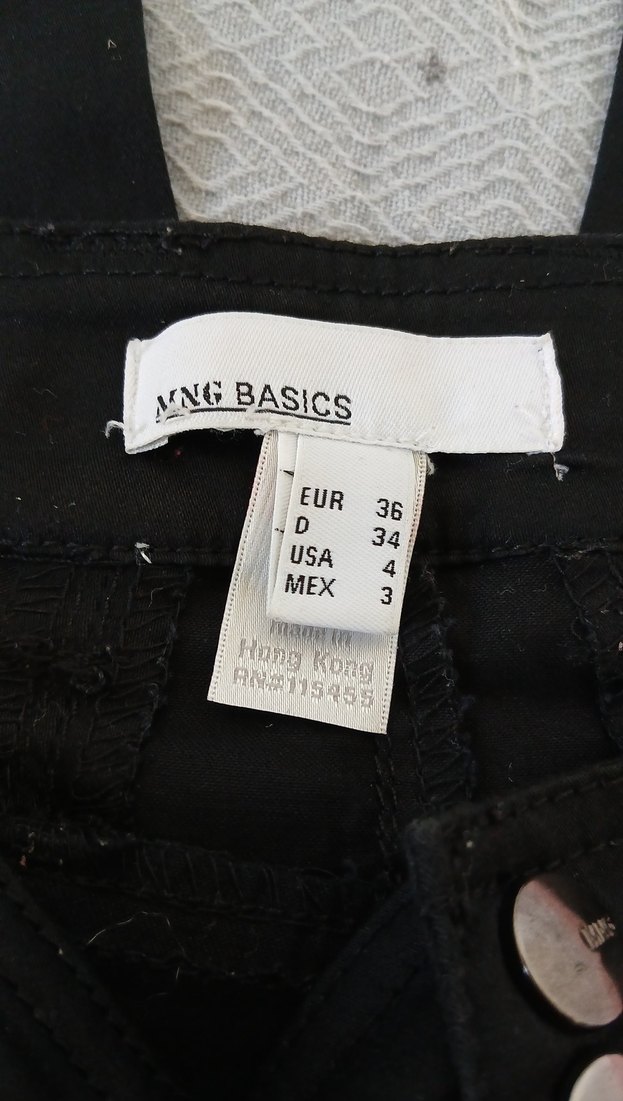 Düğmeli Siyah Midi Denim Kadın Pantolon - Görsel 2