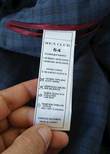 Lacivert Kareli Erkek Ofis Takım Elbise Ceketi - Görsel 3