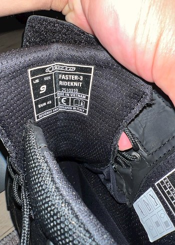 Erkek Siyah motor Ayakkabısı - Görsel 3