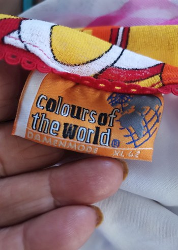 Renkli Drapeli Midi Etek - Görsel 11