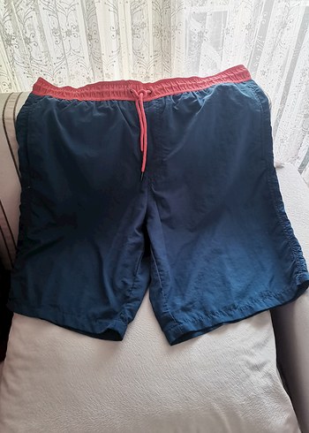 Koyu Mavi Bel Bantlı Erkek Mayo - Görsel 2