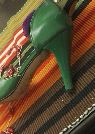 37 Beden yeşil Renk abiye ayakkabi