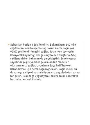 Sebastian Saç bakım ürünü 