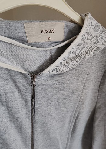 Gri Rahat Kesim Uzun Kaban - Görsel 3