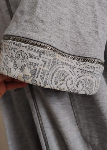 Gri Rahat Kesim Uzun Kaban - Görsel 5