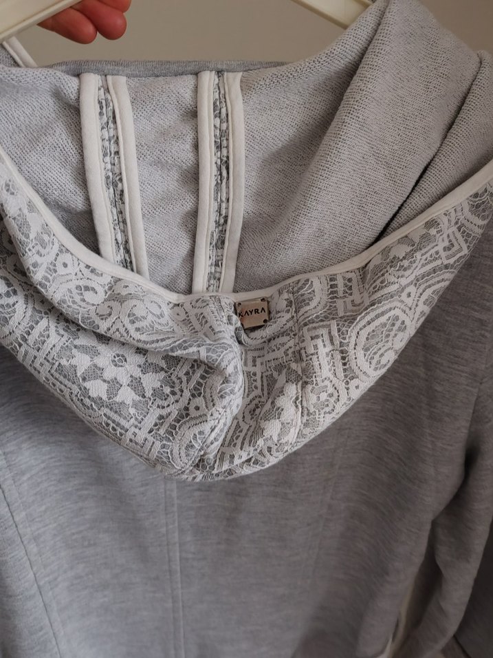 Gri Rahat Kesim Uzun Kaban - Görsel 4