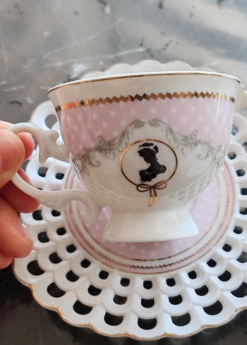 Vintage 2'li fincan takımı - Görsel 5