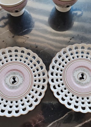 Vintage 2'li fincan takımı - Görsel 8