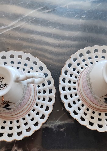 Vintage 2'li fincan takımı - Görsel 9