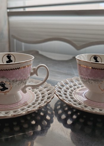 Vintage 2'li fincan takımı - Görsel 12