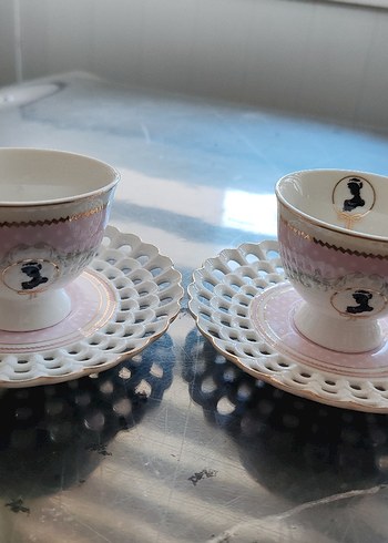 Vintage 2'li fincan takımı - Görsel 4