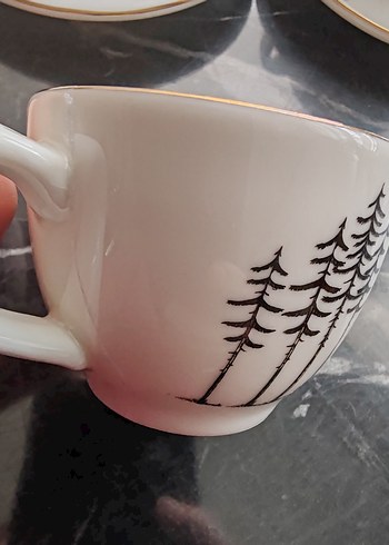 Porland 3'lü Porselen Fincan Takımı - Görsel 7