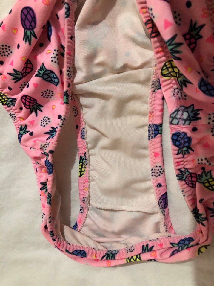 Pembe Desenli Kız Çocuk Bikini Takımı - Görsel 3