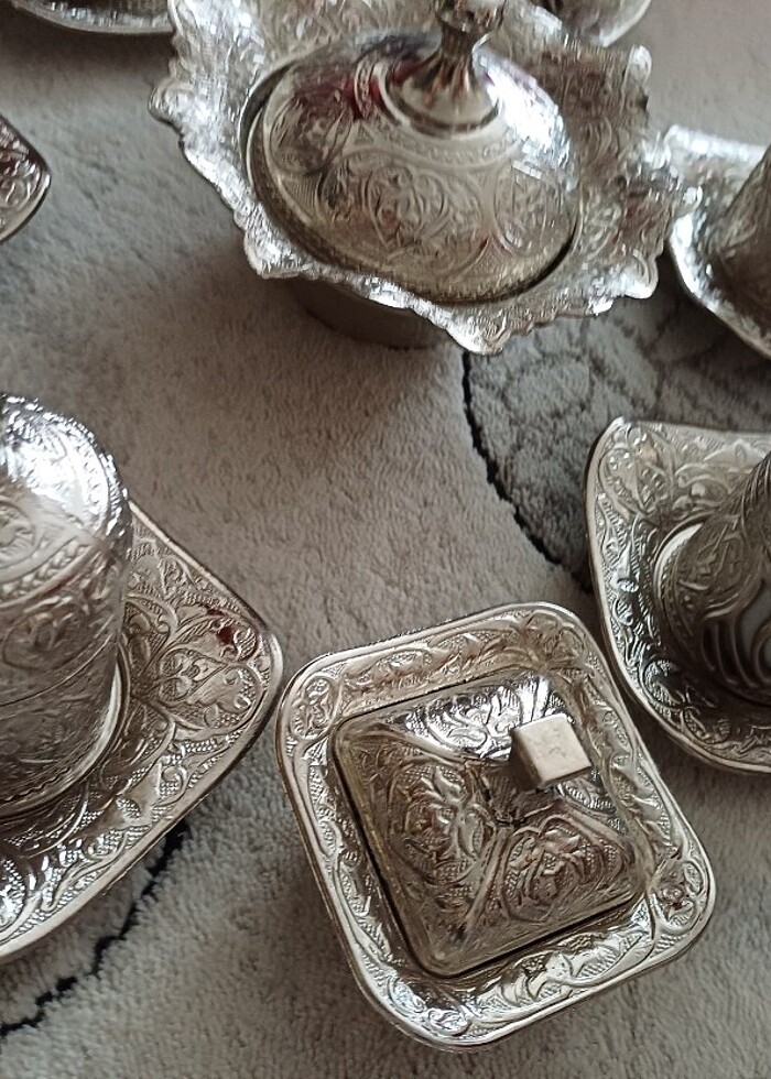 Bakir kahve seti - Görsel 4