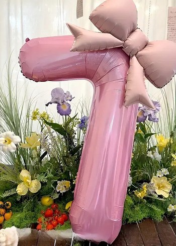 pembe fiyonklu rakam seti - Görsel 7