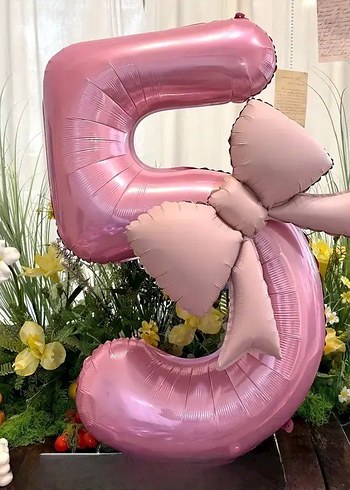 pembe fiyonklu rakam seti - Görsel 5