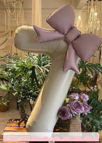 krem rakamlı fiyonklu ikili set - Görsel 7