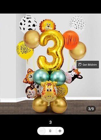 Beden Safari balon seti