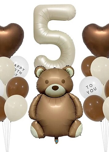 Büyük ayı Bobo folyo - Görsel 5