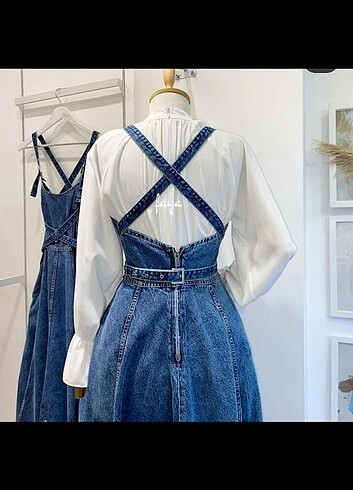 xl Beden mavi Renk Elbise Kot jile vintage elbise