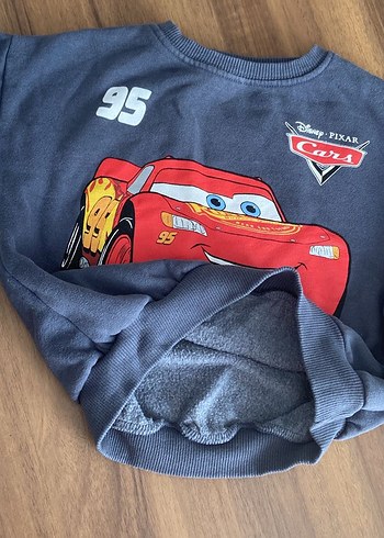 4 Yaş Beden ZARA Lacivert şimşek McQueen Baskılı Erkek Çocuk Takımı