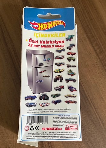 Hot Wheels Manyetik Arabalar buzdolabı - Görsel 5