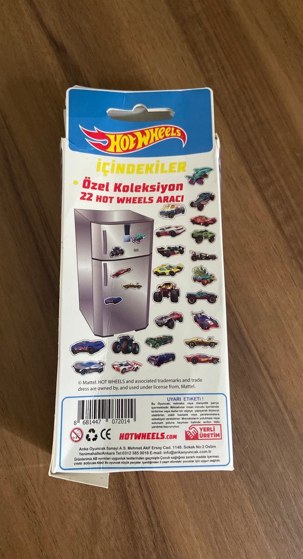 Hot Wheels Manyetik Arabalar buzdolabı - Görsel 5