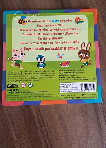 Doğa Mevsimler Oyun Hamuru Kitabı - Görsel 9