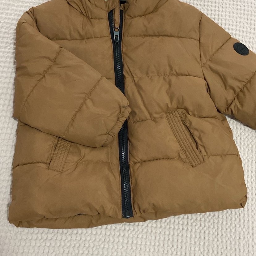 Mango Kahverengi Kürklü Kapüşonlu Erkek Çocuk Mont - Görsel 3