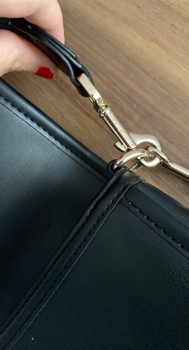 Siyah Tommy Hilfiger Deri Kadın Omuz Çantası - Görsel 4