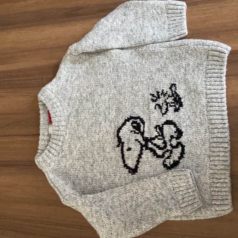 Lcw snoopy Gri Erkek Çocuk Örgü Kazak - Görsel 5