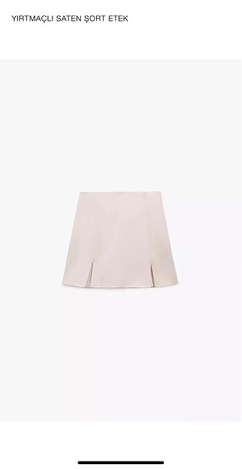 Zara yırtmaçlı şort etek xs beden