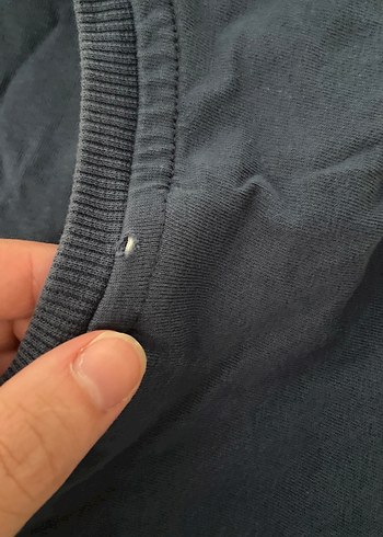 12-18 Ay Beden Zara erkek çocuk Mavi Uzun Kollu Denim Tişört