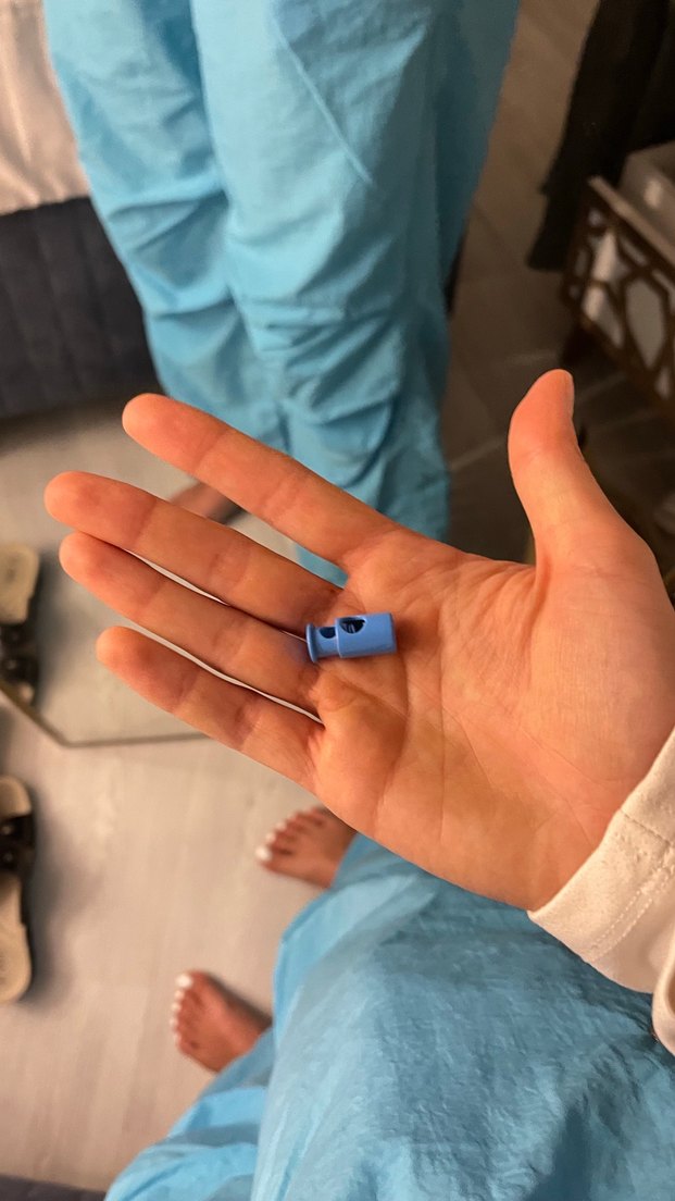 Mavi Bol Kesim Keten Kumaş Kadın Pantolon - Görsel 2