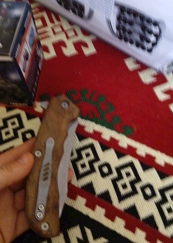 Kahverengi Ahşap Saplı Katlanır Bıçak - Görsel 4