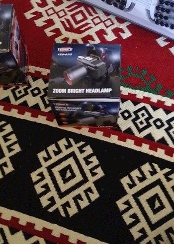 Zoom Özellikli Parlak Siyah Kafa Lambası - Görsel 2