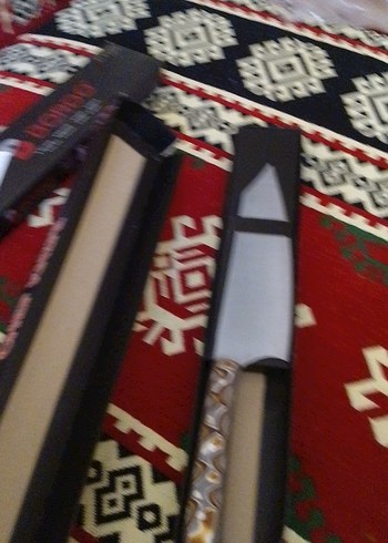 Kırmızı Renkli Şef Bıçağı - Görsel 3