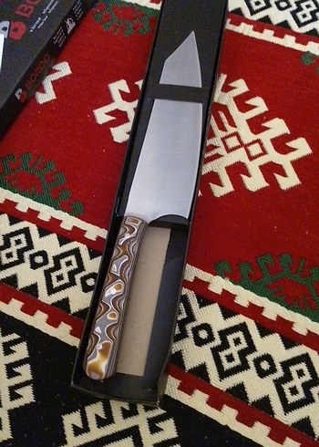 Kırmızı Renkli Şef Bıçağı - Görsel 2