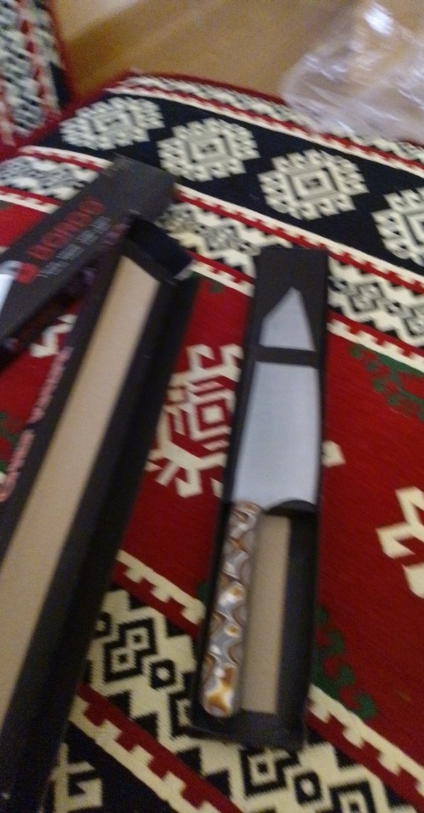 Kırmızı Renkli Şef Bıçağı - Görsel 3